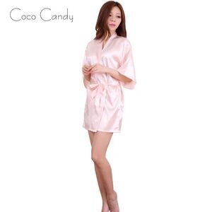 🆕Luxury Satin Pink Kimono Robe